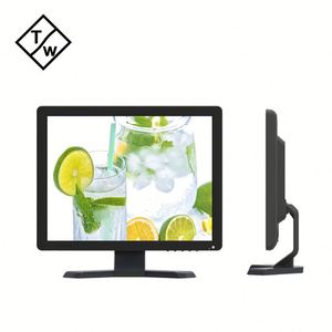Fábrica Panel LED de 19 pulgadas Monitor de escritorio 60Hz 1280*1024 Resolución HD VGA Entrada Pantalla LCD Computadora Publicidad AV DC