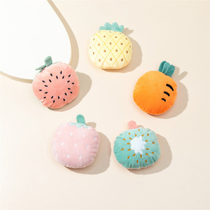 PACK 6 Fruit Design Super Soft Interactive Cat Toy Set Plush Catnip Toys para gatitos Kitty - Product Image 3