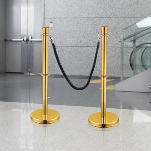 Vàng nhung dây rào cản với bóng Ống kiểm soát giao thông sân bay stanchions cho kiểm soát đám đông - Product Image 3