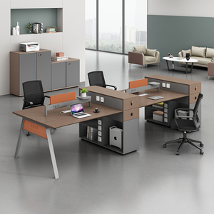 All'ingrosso personalizzazione Mdf mobili da ufficio Design moderno scrivania da ufficio tavolo semplice postazione di lavoro - Product Image 1