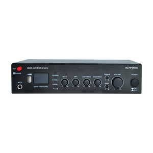 Surpass Blue-tooth USB 80W Single <strong>Zone</strong> <strong>2</strong> Mic Background Music System Microphone Prioritize Remote Control <strong>Mixer</strong> Amplifiers - Product Image 1