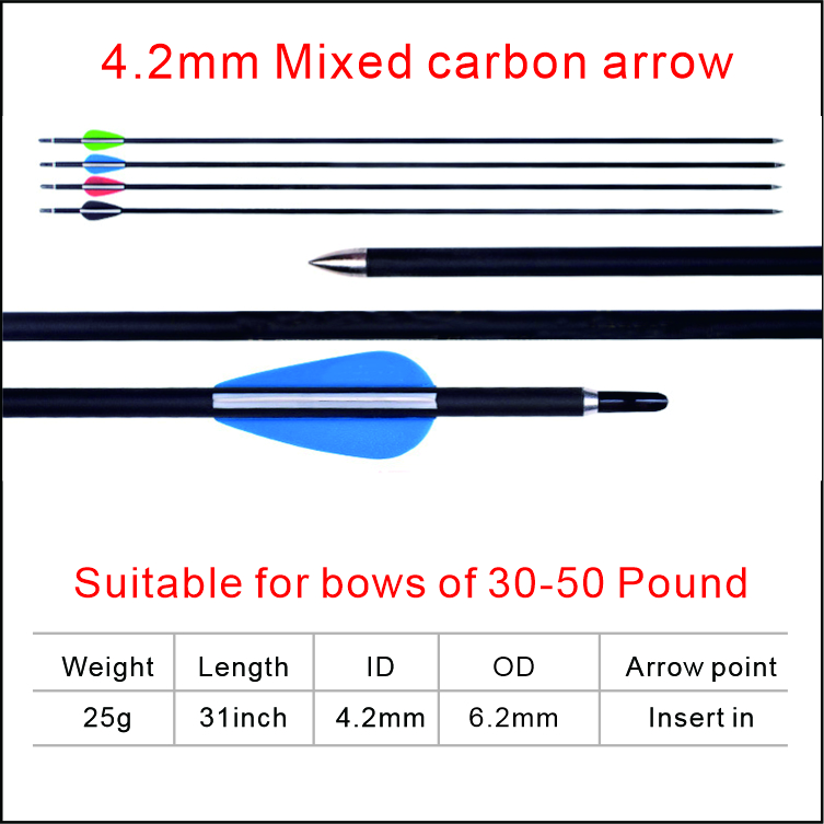 4.2mm Mixed carbon arrow