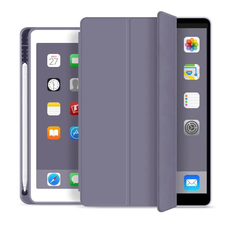 السيارات النوم/ويك اللوحي حافظة لجهاز ipad mini 2 4 5 حالة مع حامل القلم الرصاص