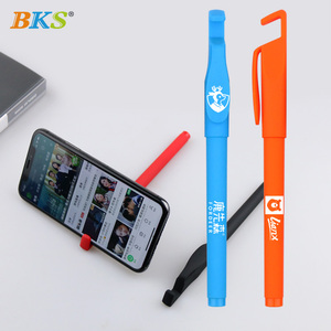 多功能Logo笔手机支架学生和商人中性笔便携流畅 - Product Image 1