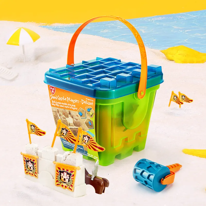 Playgo Deluxe Zandkasteel Voor Kinderen Van 5-7 Jaar Aanpasbaar Unisex Outdoor Plastic Speelgoed Met Loop Strandkasteel