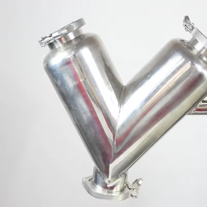 Gıda işleme karıştırıcı Motor tozu granüler malzeme karıştırma için laboratuvar kullanımı için yüksek hızlı paslanmaz çelik V tipi mikser - Product Image 3