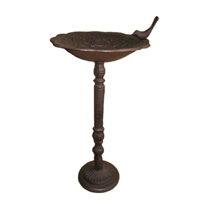 Shabby שיק ישן ברזל יצוק גן קישוט ציפור מתכת למזרקת למזרקת ציפורים חיצונית