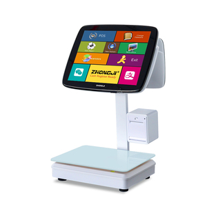 中基15英寸高品质POS AI秤标签称重秤，带AI相机，用于零售市场触摸屏 - Product Image 2