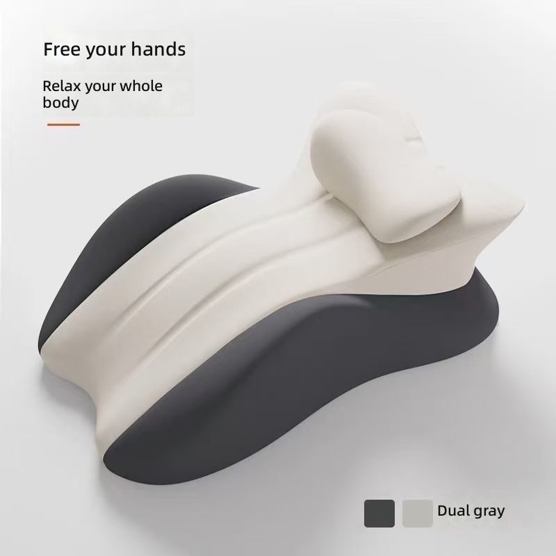 Cuscino multifunzionale per letto - doppio grigio