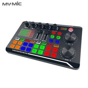 MY MIC X6-tarjeta de sonido usb externa para estudio profesional, mezclador de audio en vivo, entrada de micrófono para transmisión en directo