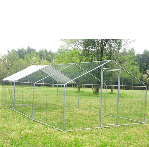 Large Metal Exercise <strong>Chicken</strong> Coop Walk-in Metal Poultry Cage Spire <strong>Shaped</strong> Coop <strong>Chicken</strong> Run with Waterproof Cover - Product Image 1