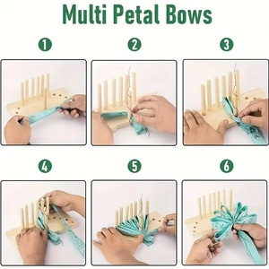 Double Sided Wood Ribbon <strong>Bow</strong> Maker Tool for DIY Crafting Kit Multi-Functional Wooden <strong>Bow</strong> Making Tool for <strong>Creating</strong> Gift <strong>Bows</strong> - Product Image 5
