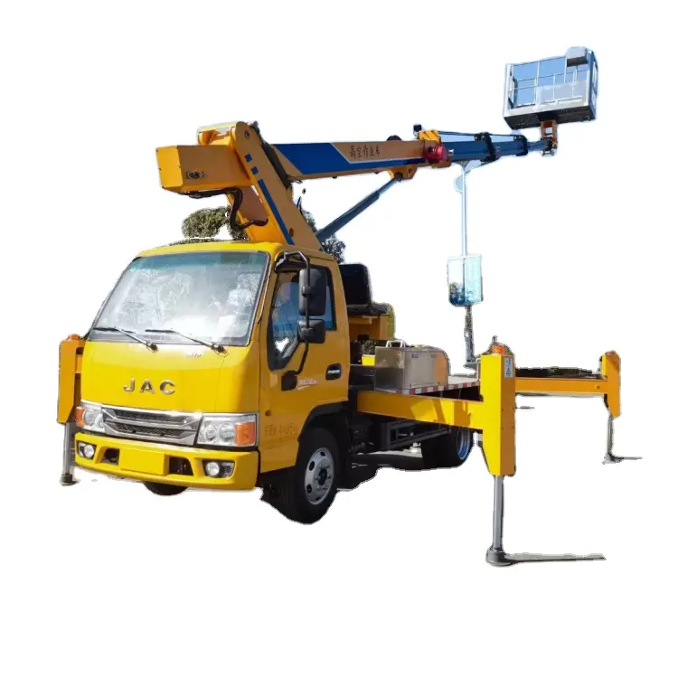 JAC Self-propelled Articulated Booms 24m Hydraulic aerial cage cherry picking truck street lamp repair trucks