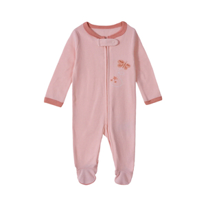 Customization Available Baby Footed <strong>Zippy</strong> Romper Organic Cotton with Multiple Self Design Patterns Infant Bodysuit Footie - Product Image 2