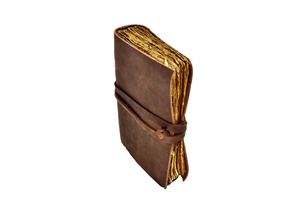 El yapımı Vintage deri günlük Vintage Deckle kenar kağıt Vintage anahtar kapatma Premium antik günlüğü
