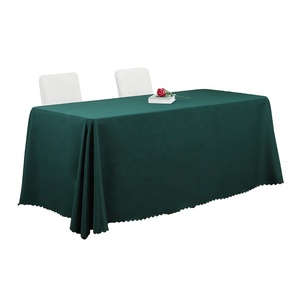Heavy ผ้า Emerald สีเขียวผ้าตารางสี่เหลี่ยมผืนผ้าสำหรับโต๊ะขนาด6ฟุต - Product Image 1