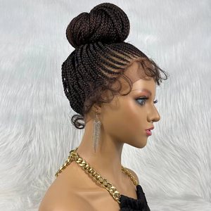 <strong>Jennifer</strong> High Quality Handmade Distressed Butterfly Braid Already Made Human Hair Wig