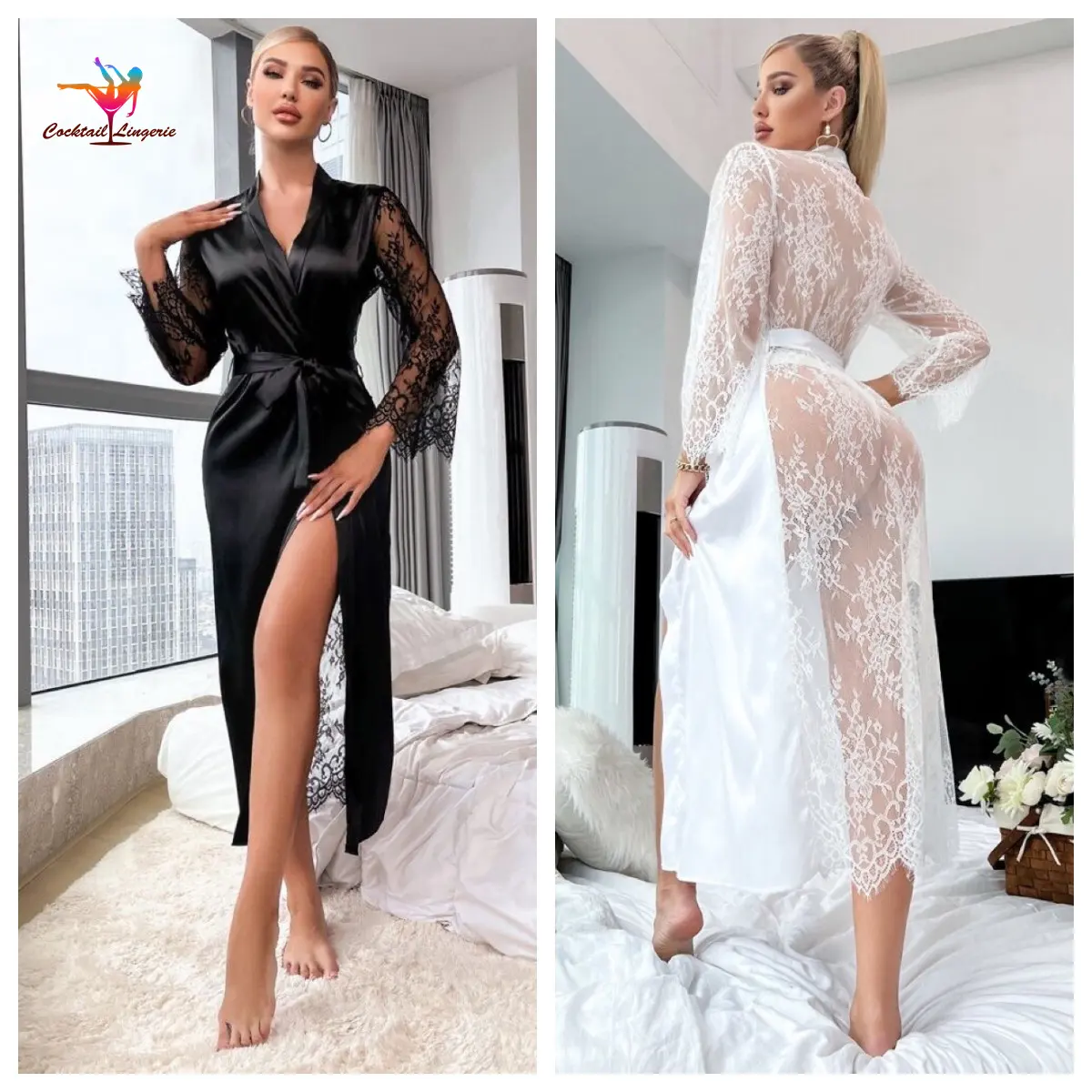 Sous-vêtements sexy pour adultes, sous-vêtements sexy pour femmes, lingerie chaude, longue robe érotique en dentelle, sexy, dentelle transparente, vêtements de nuit