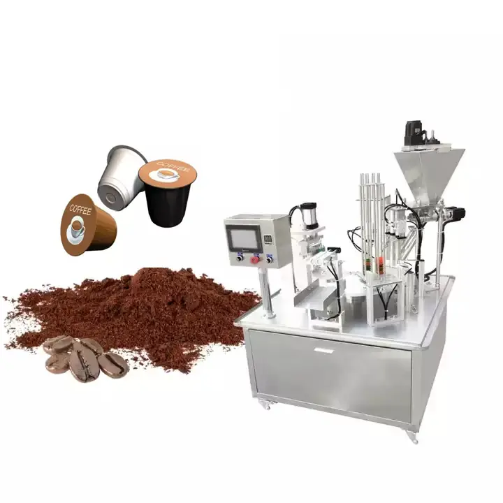 Máquina de enchimento de copos de café rotativa preço de fábrica Máquina de enchimento de copos de iogurte