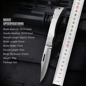 Brazil Nga 3Cr13 thép không gỉ canivete chiến thuật canivete Túi tatico de bolso mới lạ sản phẩm giáng sinh emhtiii dao - Product Image 6