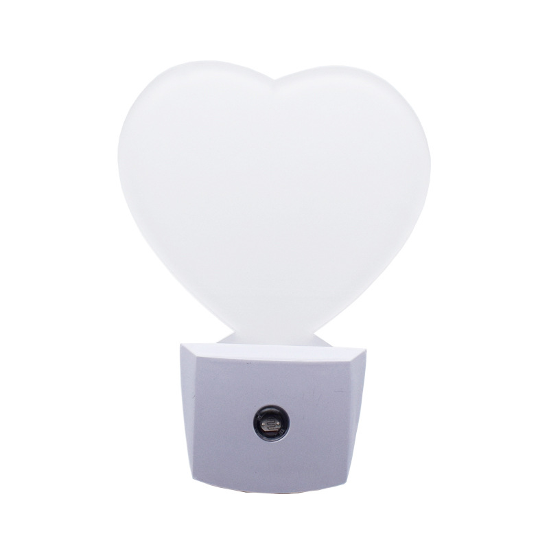 Heart-shaped acrylic - 82.6x76.5x4mm - US plug