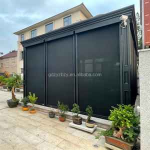 Electric Control System Metal Vertical Pattern Retractable Screen Porch Roller <strong>Shades</strong> French Zip Track Screen Patio <strong>Door</strong> - Product Image 6