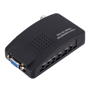 <strong>BNC</strong> to VGA Video Converter for CVBS Analog Surveillance Cameras S Terminal Connection <strong>Monitor</strong> Screen Host Splitters - Product Image 1