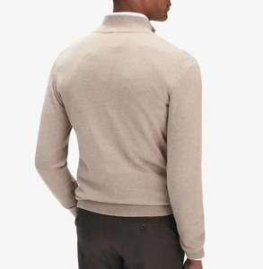 Cashmere Dệt Kim Nhà Sản Xuất Tùy Chỉnh Nửa Zip Cổ Sueter Para Hombre Cashmere Đan Áo Len Áo Thun Cho Nam Giới Quần Áo - Product Image 2