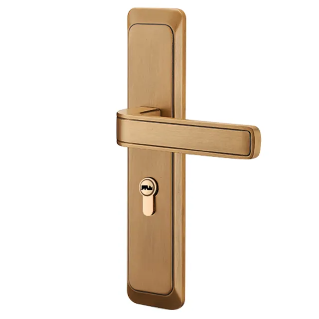 Poignée de porte en bois antivol de sécurité simple et moderne de bonne qualité pour porte intérieure