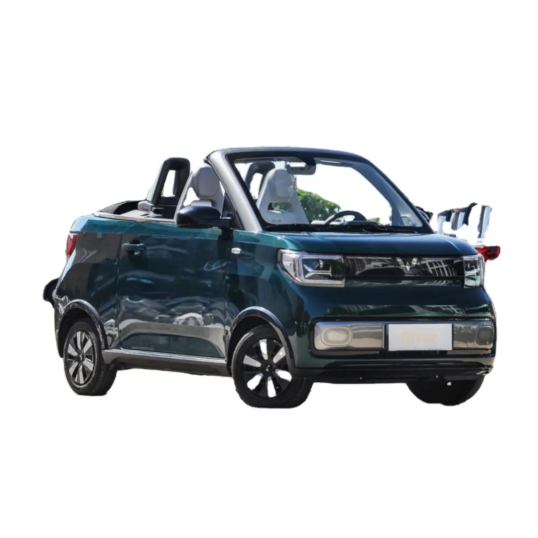 Venta caliente Nuevo Diseño Cabriolet Vehículo de Reserva CLTC 280km Wuling Hongguang EV Mini Convertible Coche Eléctrico Usado