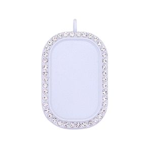 Huami elmas set taban zaman taş diy el yapımı fotoğraf kolye 23*37mm tepsi renk solmaz - Product Image 5