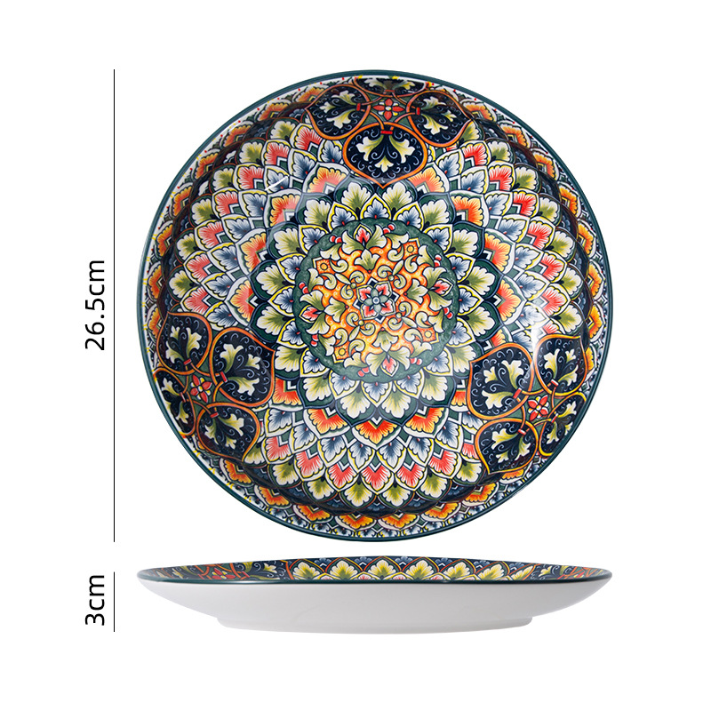 Assiette peu profonde Billytis de 10,5 pouces
