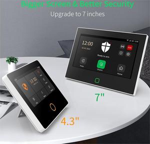 Tuya WiFi Home Burglar Security Alarm <strong>System</strong> Wireless 433Mhz 4.3 Inch <strong>Display</strong> Screen Full Touch Control