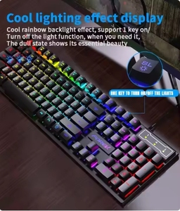 104 Keys Gaming <strong>Keyboard</strong> Wired <strong>Keyboard</strong> Color Matching Backlit Mechanical Feel <strong>Computer</strong> E-sports Peripherals for Desktop Laptop - Product Image 4