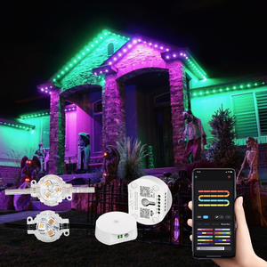 30-50mm Outdoor Aluminum Profile Permanent RGB Gemstone Lighting Christmas LED Pixel Node with <strong>Program</strong> or Programmable Lighting - Product Image 1