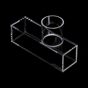 Cuvette dòng chảy hoàn toàn hợp nhất thủ công mỹ nghệ tùy chỉnh khác nhau thạch anh hơi tế bào kích thước lớn thạch anh hơi di động - Product Image 1