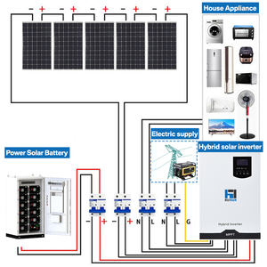Ev kullanımı için akü invertör ve Panel sistemi ile 20 kW ev enerji depolama güneş sistemi güneş enerjisi - Product Image 3