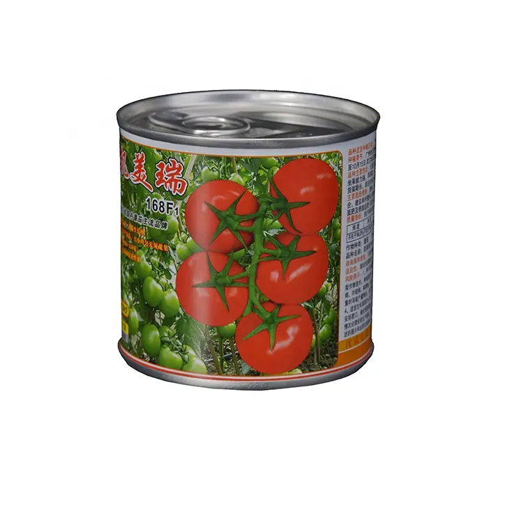 En gros facile couvercle ouvert boîte de conserve en métal pour graines de tomates SZSYTN-241