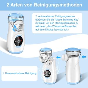 Mesin Nebulizador Inhalator jaring pintar, mesin <span class=keywords><strong>Nebulizer</strong></span> Digital portabel untuk dewasa dan anak-anak - Product Image 3