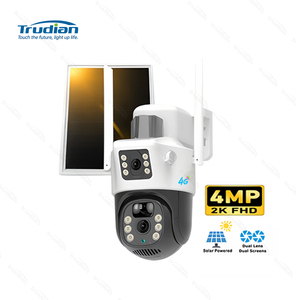 กล้องวงจรปิดพลังงานแสงอาทิตย์อัจฉริยะ Wi-Fi กลางแจ้งอัจฉริยะ V380เน็ต4G ซิมการ์ด LTE เลนส์คู่ PTZ ซูมได้10x แผงโซลาร์เซลล์แบตเตอรี่กล้อง IP - Product Image 1