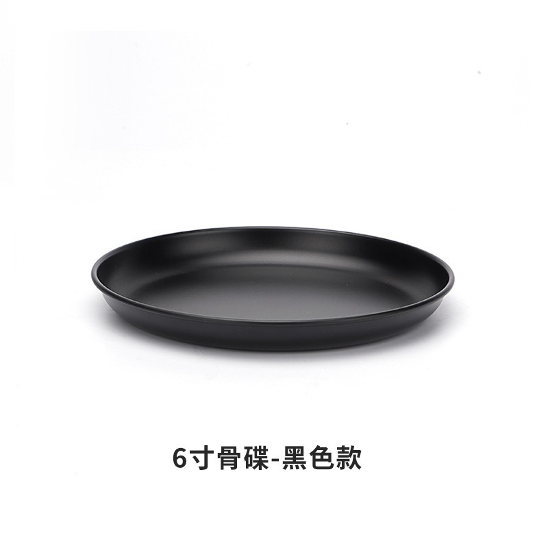 Plaque osseuse de 6 pouces - Noire, 16*1,7 cm