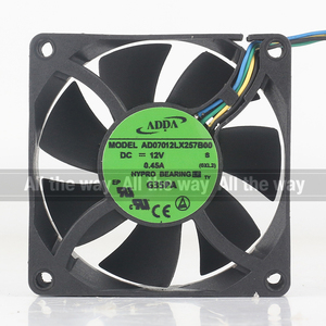 ADDA 24V 48V DC 12V 0.45A AC EC 7025 70X70X25MM 7CM 4 cables PWM Control inteligente de velocidad de temperatura AD07012LX257B00 Ventilador de refrigeración - Product Image 4