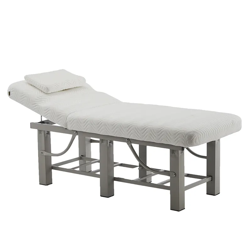 Cabecera de Madera Maciza para Salón de Belleza, Cama de Masaje, Ajustable, Spa, Pestañas, Tratamiento Facial, Mesa de Cama con Armario