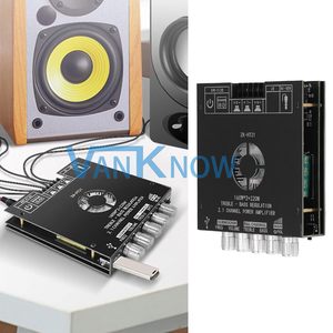 ZK-HT21 TDA7498E数字低音炮功放板模块160W x2 + 220W AUX/USB输入2.1通道BT5 DC15-36V - Product Image 4