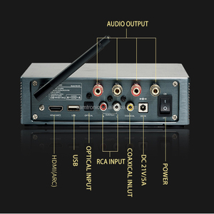 适用于Samtronic高保真迷你立体声音频功率放大器TPA3116双通道放大器200瓦无源书架扬声器套件计算机