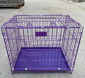 实心图案金属小线狗笼宠物板条箱出售 - Product Image 3