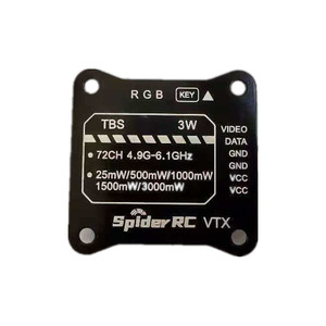 大型库存蜘蛛遥控<span class=keywords><strong>FPV</strong></span> VTX 5.8G 3W 40CH <span class=keywords><strong>FPV</strong></span>视频发射器，OSD可调，适用于遥控<span class=keywords><strong>FPV</strong></span> 7英寸无人机10英寸无人机