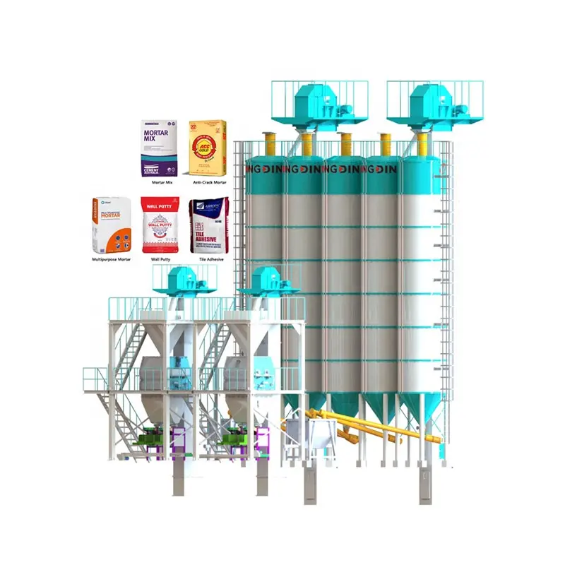 Multi function Full Automatic Dry Mix Mortar Plant dry mortar machines tile adhesive mixer