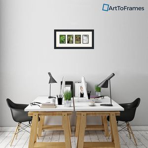 ArtToFramesコラージュフォトフレームダブルマット4-3.5x5開口部とサテンブラックフレーム - Product Image 2