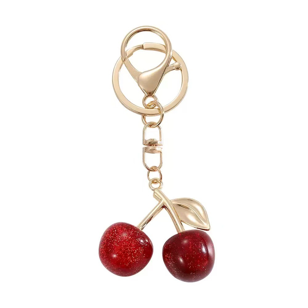 Tige en or rouge-fermoir mousqueton 21cm